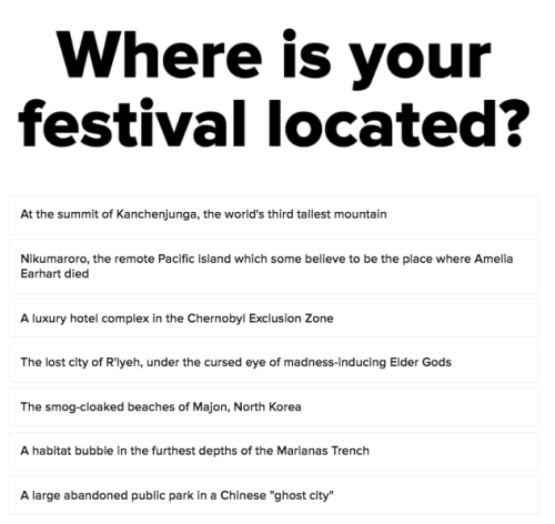 Make A Festival Worse Than Fyre And We’ll Reveal What Kind...