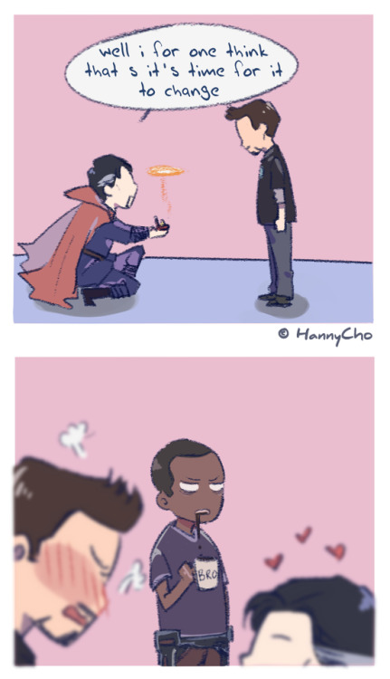 hannycho - Poor Rhodey just wants to have some nice coffee when...