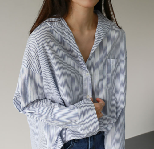 Simple Chic, Button Down Shirt With Black Pants Pictures, Photos ...