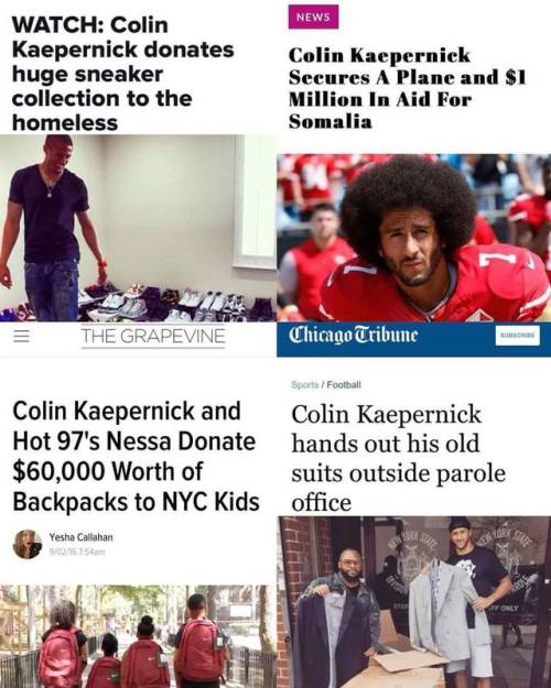theconcealedweapon - Colin Kaepernick donates his shoes to the...