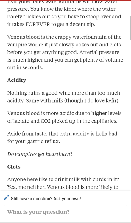 victorian-sexstache - l0vegl0wsinthedark - lqtraintracks - Okay, so do vampires drink from arteries...