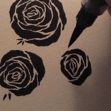 fuhked:Obsessed with this way of drawing roses.