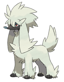 Official art by Ken Sugimori of the trashy, pedestrian 'Natural' Furfrou.  Some people just have no class at all.