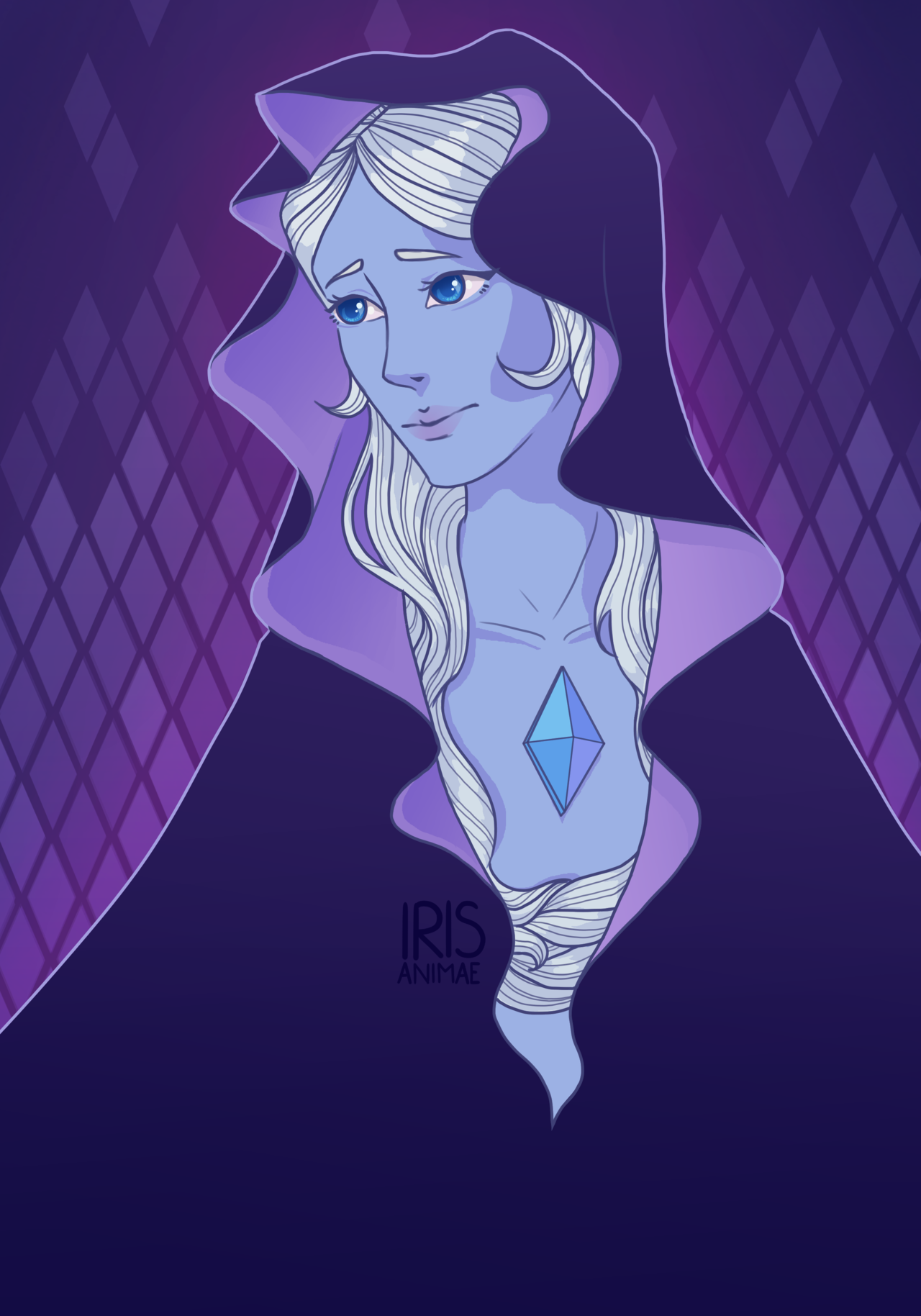 Blue Diamond from Steven Universe. I’m really proud of this piece~ Btw. I’m selling my very first YCH on deviantArt. Check it out if you are interested!