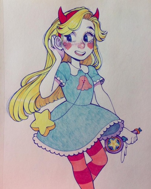 fairlymetalart - an anon suggested i draw star butterfly awhile...