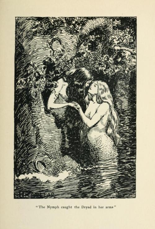 the-two-germanys:“The Nymph caught the Dryad in her arms.”The...