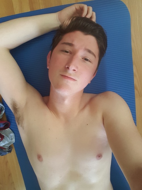 leo-isfj:Post workout, dying on the floor a little