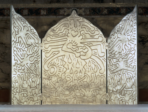 avant-sad - Keith Haring - “The Life of Christ”triptych that...