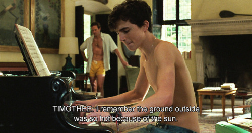 filmsby:Call Me By Your Name: Commentary with Timothée...