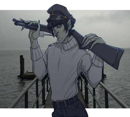 Murdoc + Plastic Beach(Please do not repost without permission)