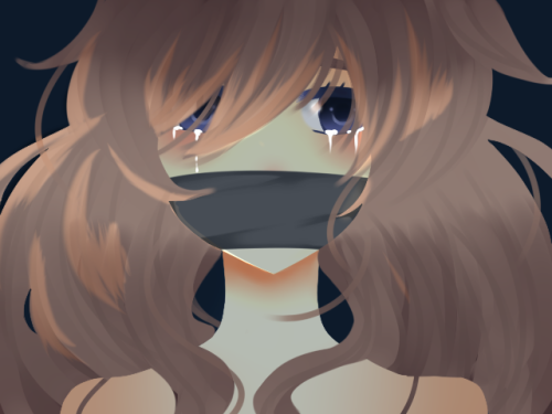 crying anime girl on Tumblr