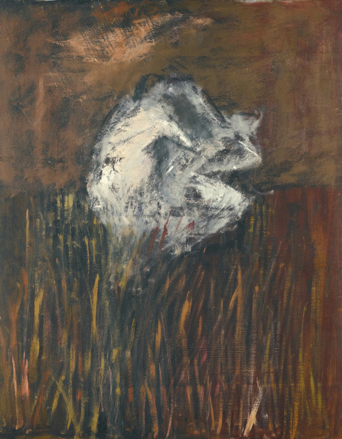 mauveflwrs:Francis Bacon - Figures in A Landscape (1954)