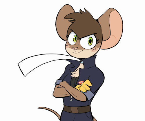 beezii - Wanted to animate my mecha mouse pilot, Mags! 