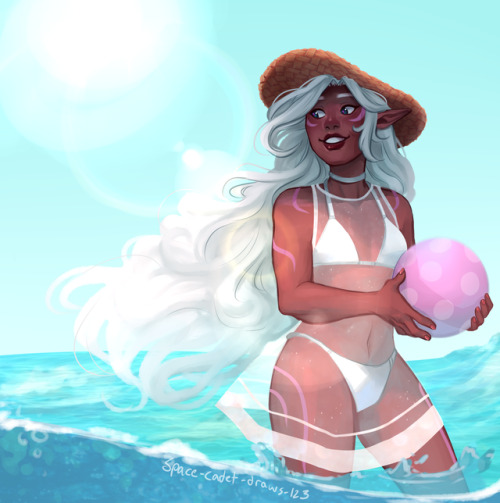 space-cadet-draws-123 - A redraw of last years beach pic! I...