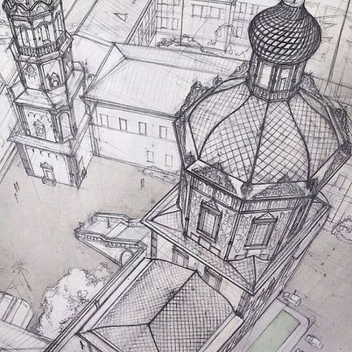 graphigeek - Architectural Sketches by GareevaKazan, Russia...