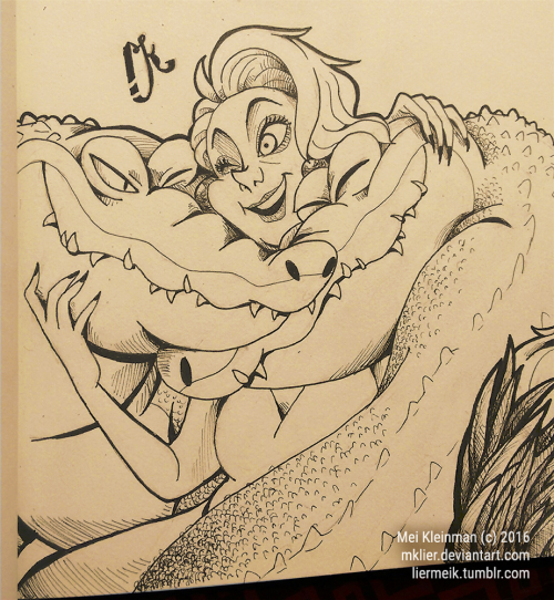 INKTOBER 2016 - Day 9 - The Rescuers–Before she started...