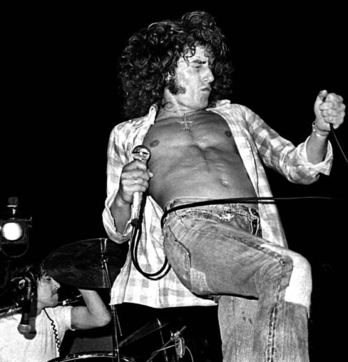 soundsof71 - The Who - Roger Daltrey, with Keith Moon in the...