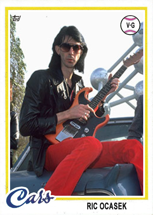 Ric Ocasek the Cars 1978 Topps Rock and Roll Hall of Fame