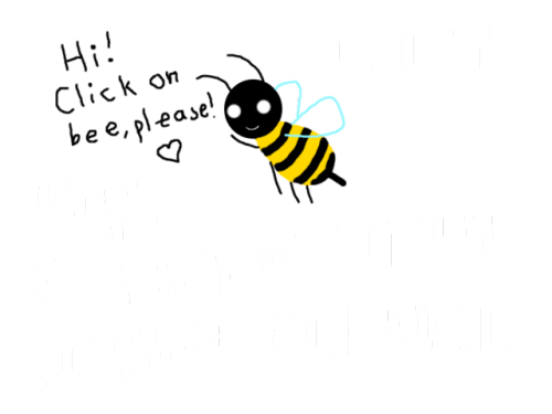 geekandmisandry - homeiswherethestuckis - A bee.Awww clicky bee,...