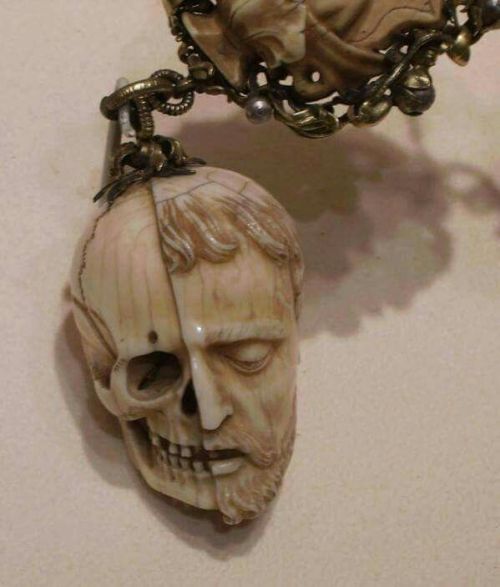 themacabrenbold - 16th Century Example of a Memento Mori hung...