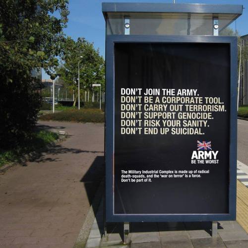 fuckyeahanarchistposters - ‘Don’t Join the Army.Don’t Be a...