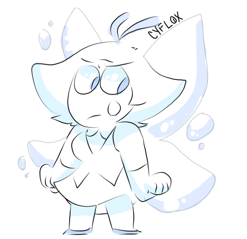 Anonymous said: Could you draw Aquamarine? Answer: hate this stupid little gremlin AND her stupid little emoji face