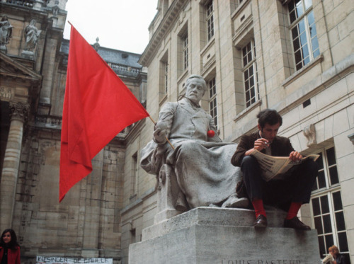 historium:The Sorbonne University under student occupation....
