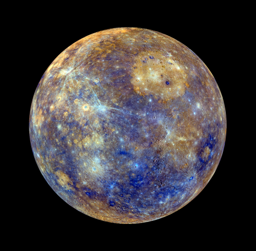 wonders-of-the-cosmos - This colorful view of Mercury was...