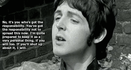 biscuitsarenice - Paul McCartney pointing out the hypocrisy of...