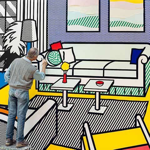 themaninthegreenshirt - Roy Lichtenstein’s New York studio