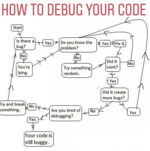 programmerhumour - Debugging code