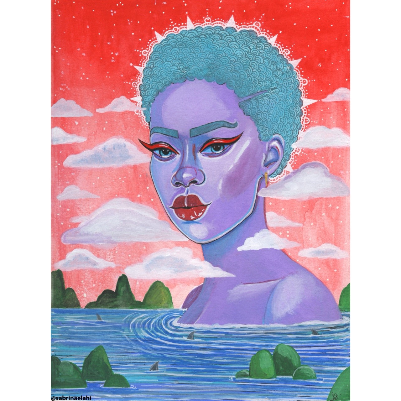 My painting titled Aja Insta: sabrinaelahi was — Immediately post your art to a topic and get feedback. Join our new community, EatSleepDraw Studio, today!