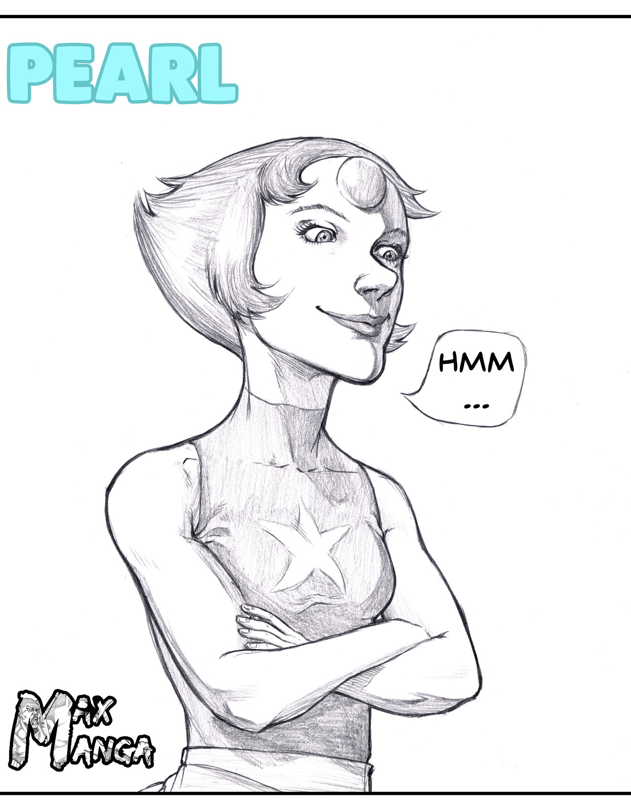 Little sketch of Pearl being smug.