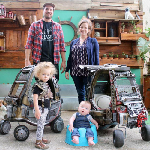 steampunktendencies - Dad Turns Kids’ Toy Cars Into Badass...