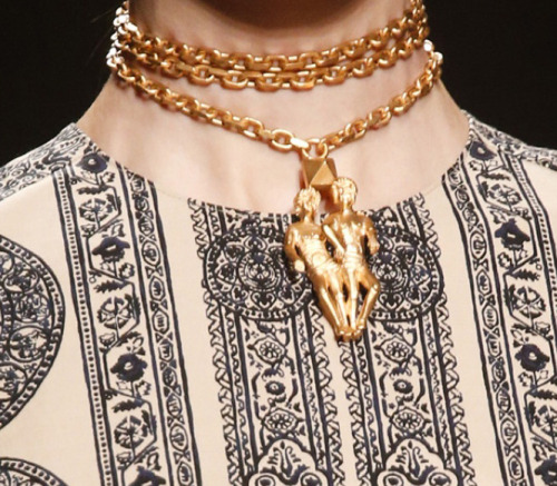 stopdropandvogue - Astrological necklaces at Valentino...
