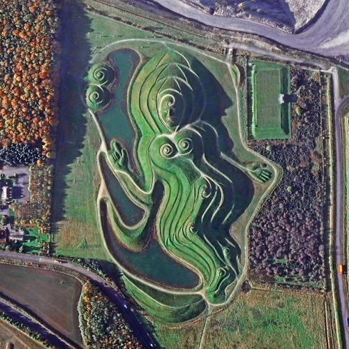 dailyoverview - Northumberlandia, or “Lady of the North,” is a...