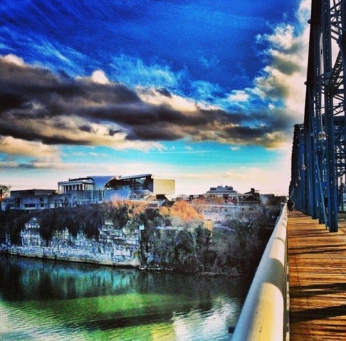 View from the Walnut Street Bridge in Chattanooga, TN