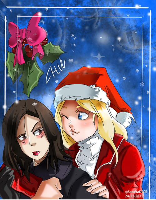 sandra-delaiglesia-fanarts:MERRY CHRISTMAS WITH SWANQUEEN! :D