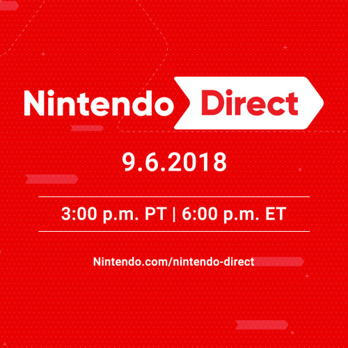 nintendo - Tune in 9/6 at 3pm PT for a new Nintendo Direct...