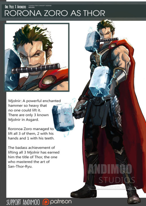 league-of-extraordinarycomics:Avengers x One Piece...