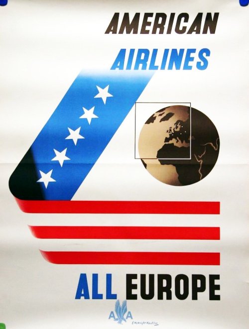 American Airlines Advertising - All EuropeArt by Edward McKnight...