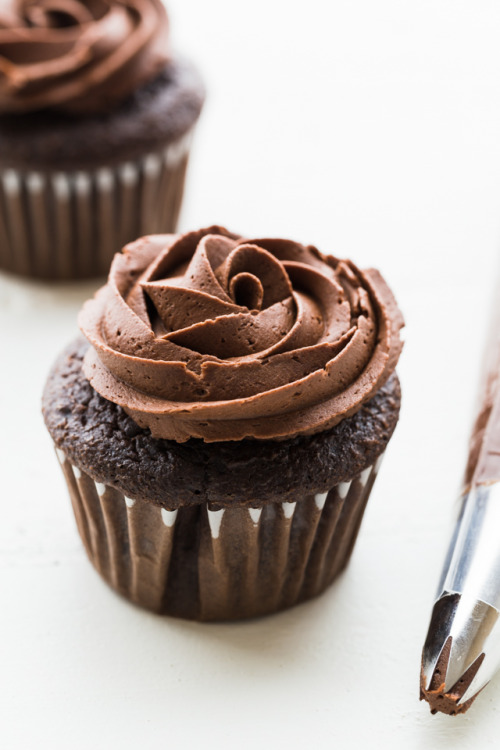 Thick and creamy, this Chocolate Buttercream Frosting is silky...