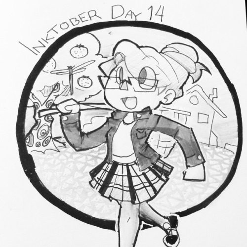 Inktober day 14Fall in Animal Crossing is really nice ~