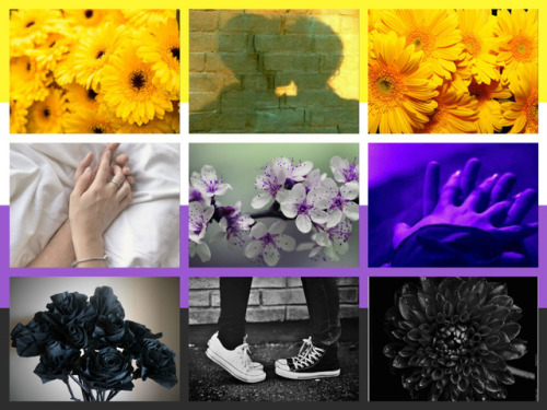 lgbtqia-moodboards - Nonbinary Couple w/ Flowers Moodboard for...