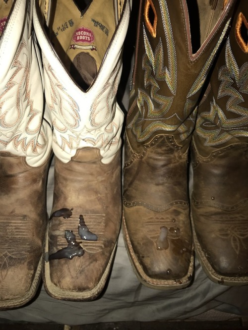 bullridin2013 - peytonboots21 - Horny cowboyCum on themBoots. ...