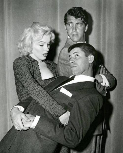 theclassicland - Marilyn Monroe with Jerry Lewis and Dean Martin