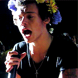 thestylesgifs - I wish I was a punk rocker with flowers in my...