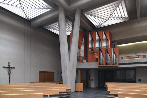 germanpostwarmodern - Church St Peter and Paul (1966-67) in...