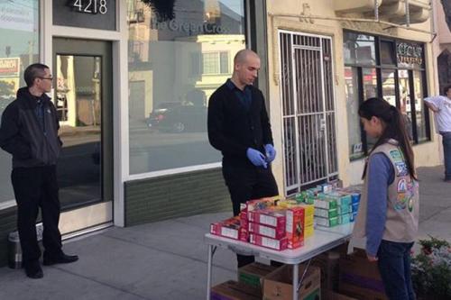 nezua - A 13-year-old Girl Scout in San Francisco recently set up...