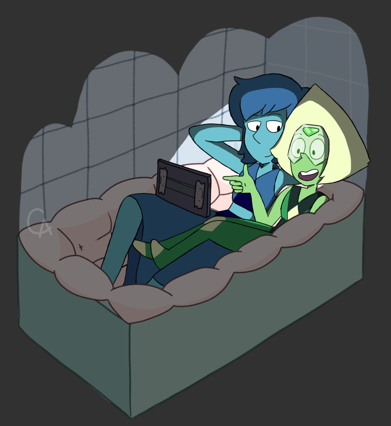 So if Lapis loses the barn in space, can they become Bath Mates? Two bros, chillin’ in a bathtub, 5cm apart cause they’re so gay